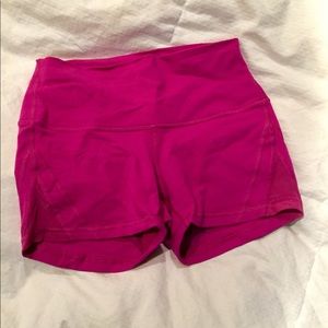 LuLulemon Shorts Magenta GUC Size 4